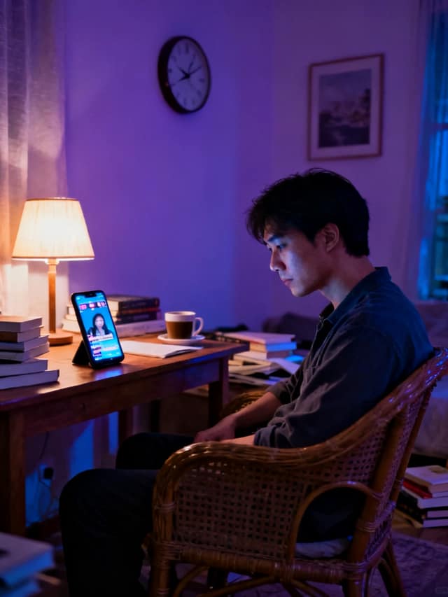 静谧深夜房间